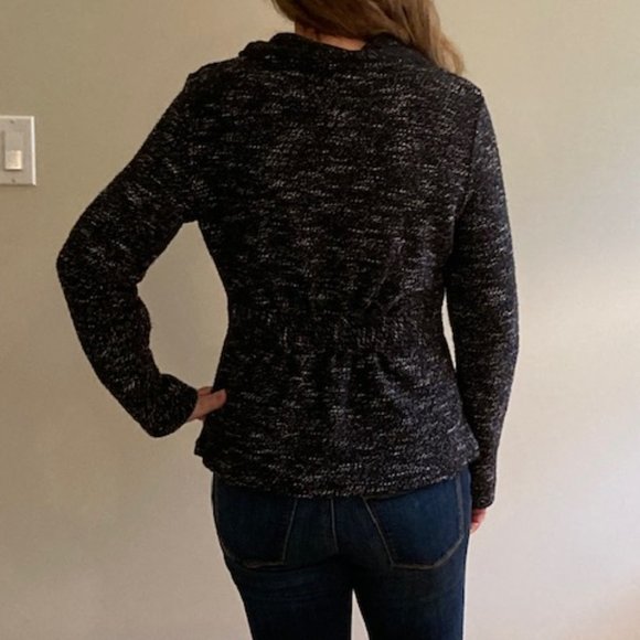 BNCI by Blanc Noir ruffle collar sweater, size Medium - Picture 3 of 10